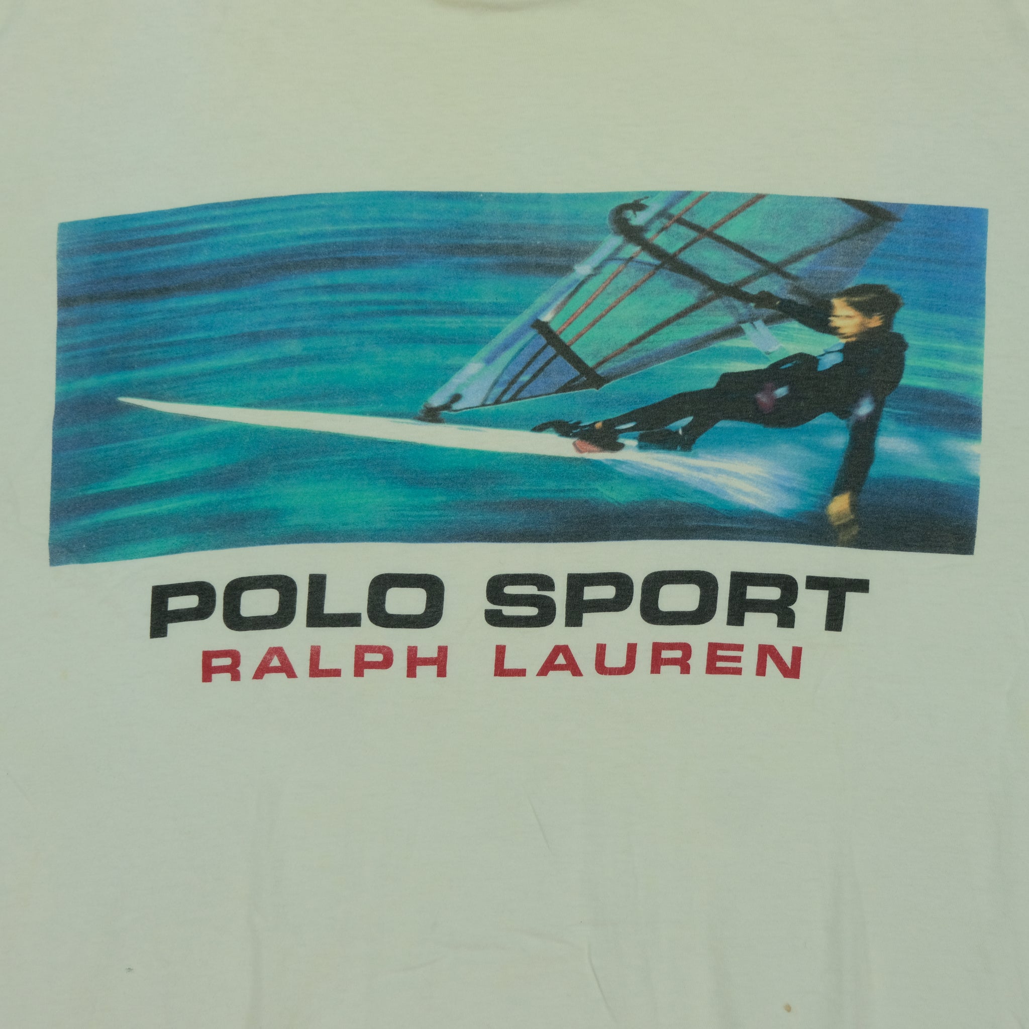 Vintage Polo Sport Ralph Lauren Spell Out Windsurfing Tee | Reset