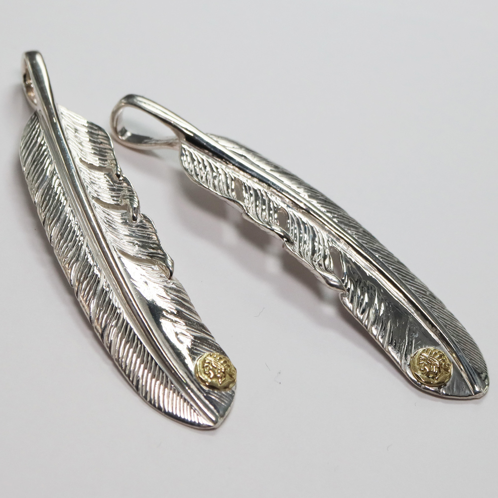 インディアン×TADY&KING特大SVフェザーK18インディアン Necklace