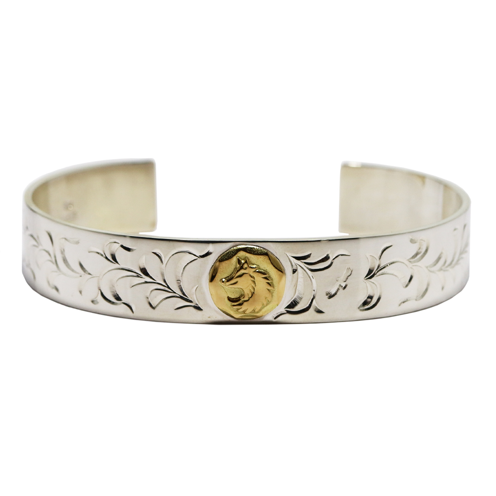 TADY&KING[ORDER ITEM]平打ちバングルK18ウルフ アラベスク 特注
