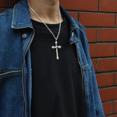 TADY&KING[ORDER ITEM]ラージクロス銀縄赤珊瑚 特注アイテム