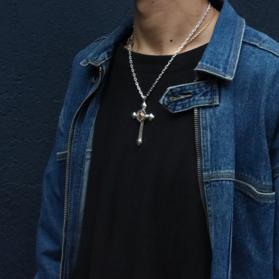 TADY&KING[ORDER ITEM]ラージクロスホイールSV金縄赤珊瑚 特注アイテム