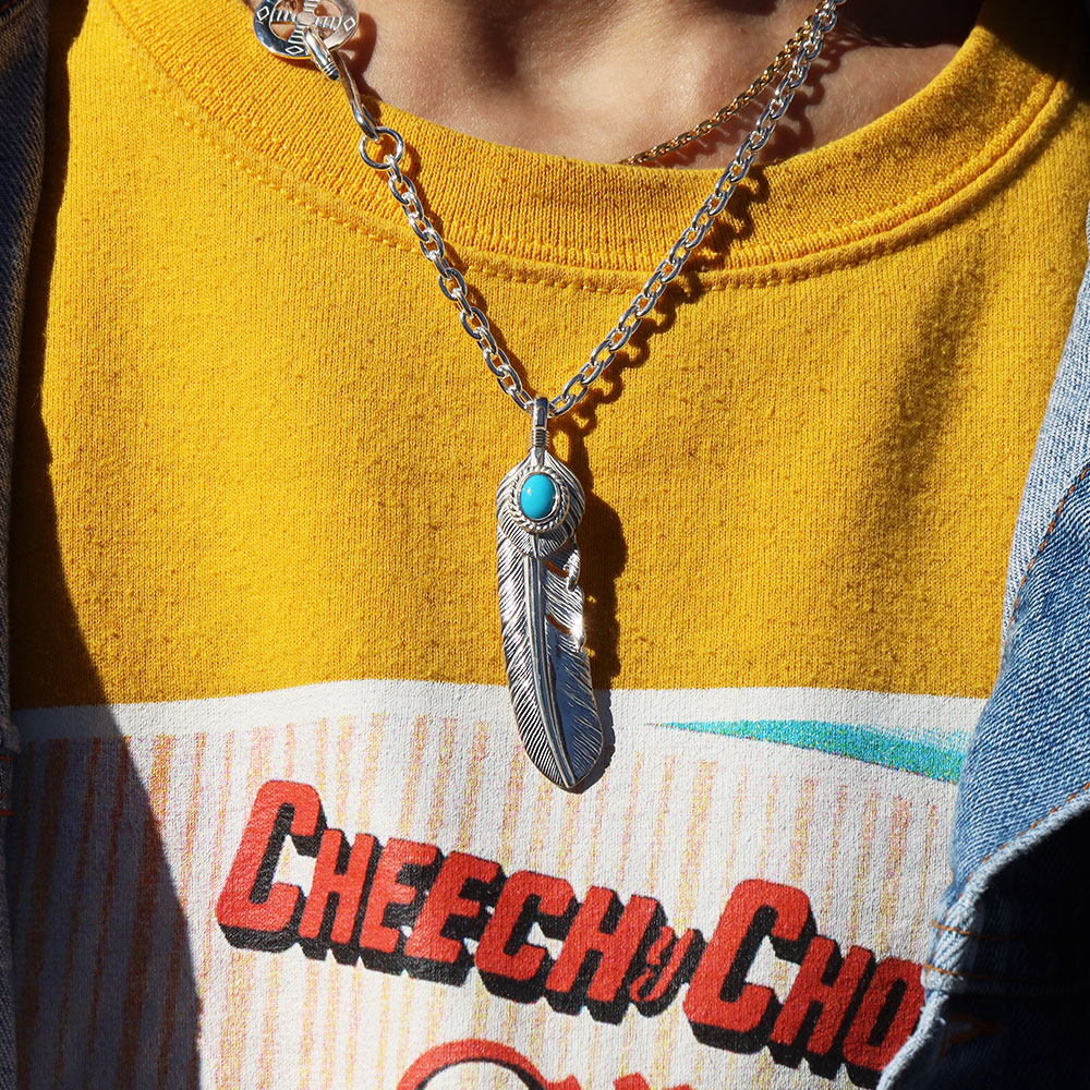 TADY&KING特大ハートSVフェザー銀縄ターコイズ ALL ITEM TADY＆KING