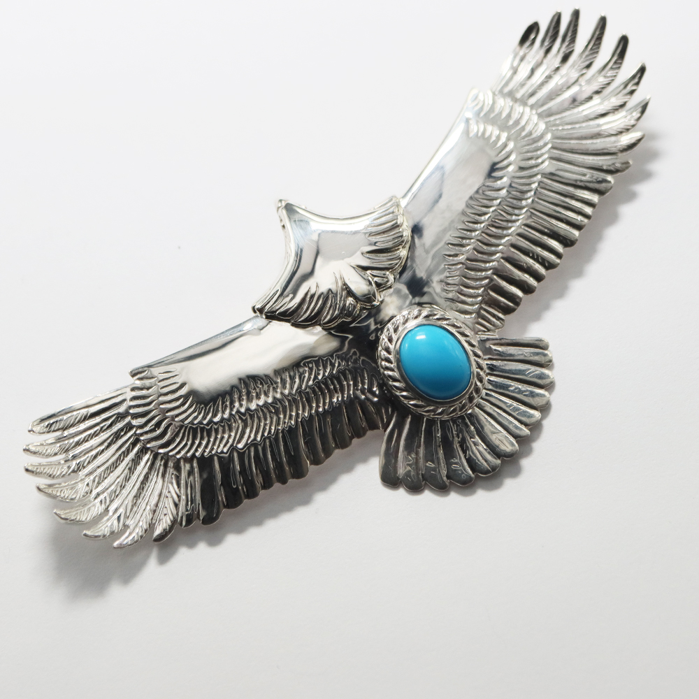 TADY&KING特大イーグルSV銀縄ターコイズ Necklace TADY＆KING ONLINE STORE