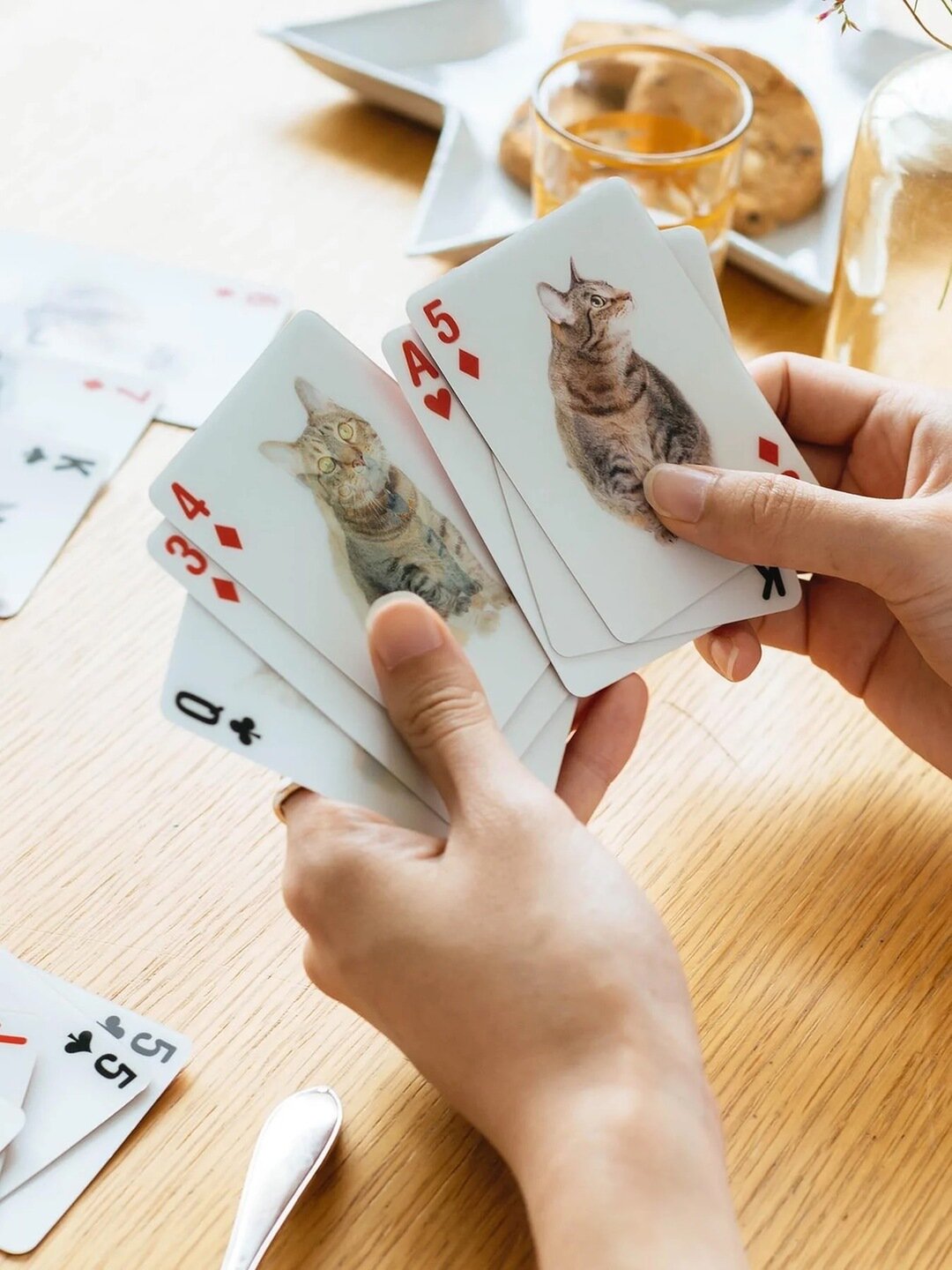 KIKKERLAND｜3Dトランプカード - Orné de Feuilles(オルネドフォイユ