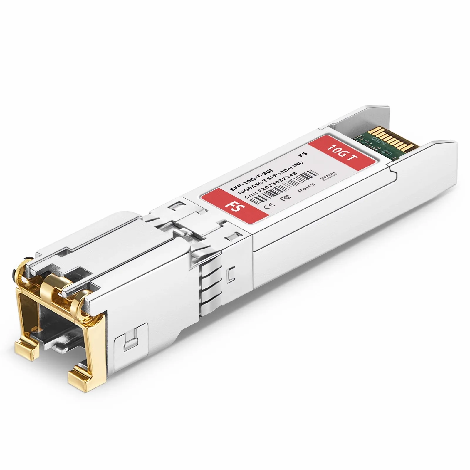 10GBASE-T SFP+銅製 30m RJ-45 インダストリアル トランシーバー