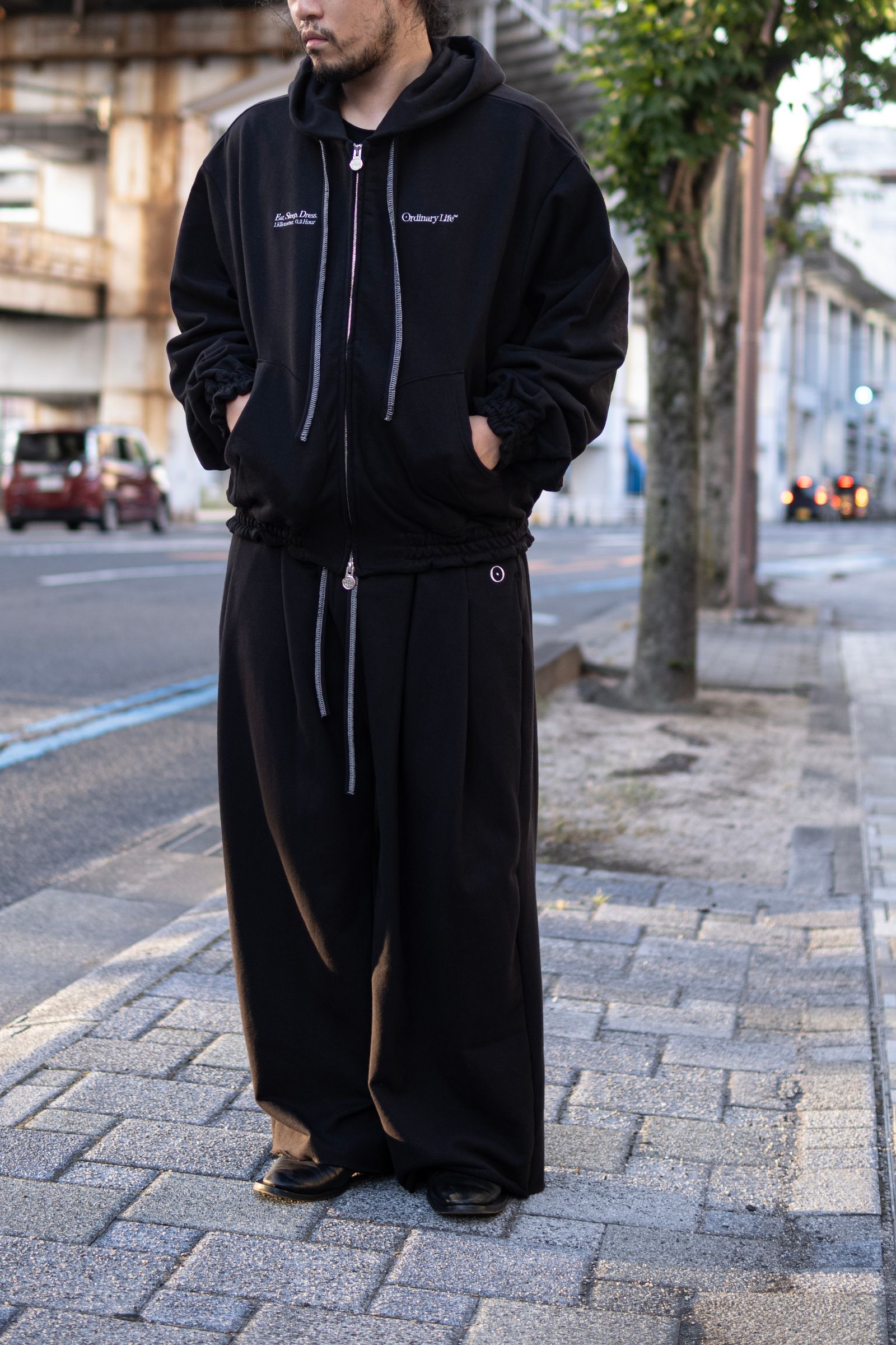 SHINYAKOZUKA - ORDINARY HOME BAGGY / BLACK | Retikle Online Store