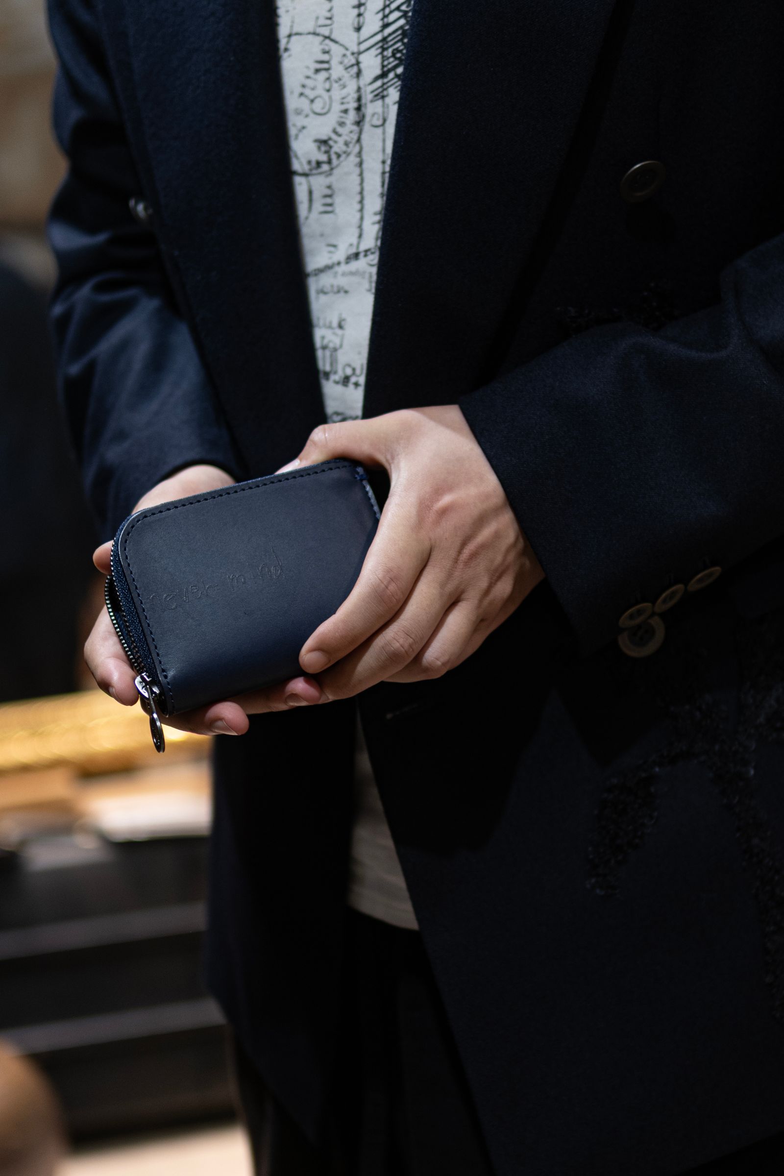 SHINYAKOZUKA - WALLET WITH TSUCHIYA KABAN / DAYBREAK NAVY