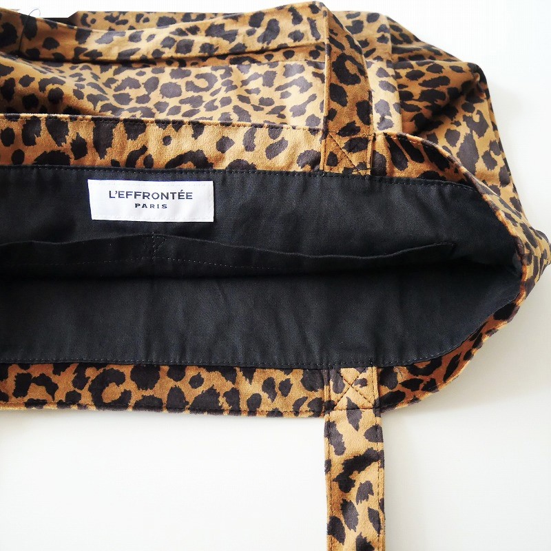 21AW L'EFFRONTEE Deuxieme Classe レオパードバッグ等