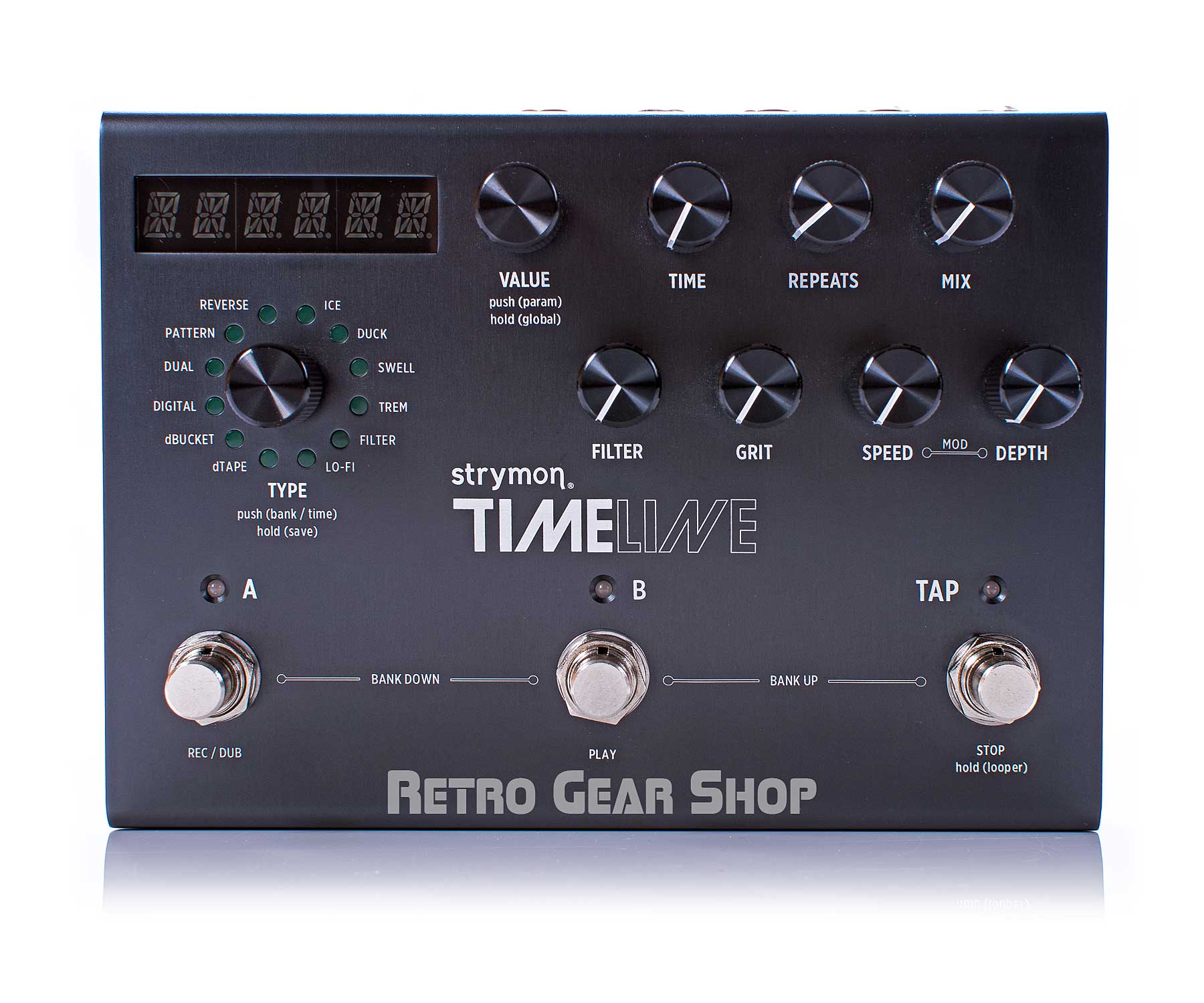Strymon TimeLine Multidimensional Delay Guitar Effect Pedal– Retro