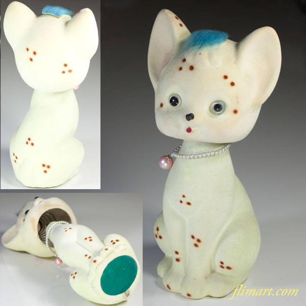 昭和レトロ猫型首振り人形 : レトロポップ食器雑貨通販ショップ