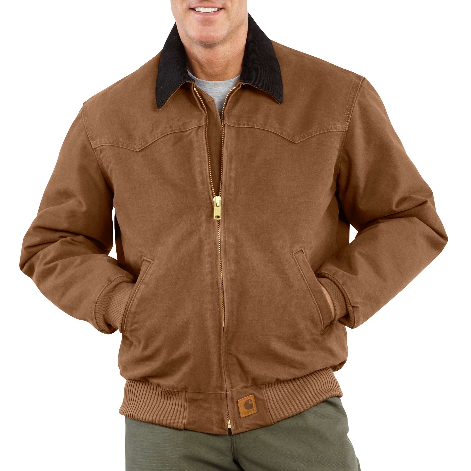 Sandstone Santa Fe Jacket/Quilted- Flannel Lined | Carhartt Reworked