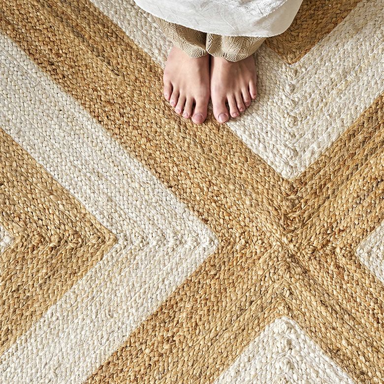 ラグ カーペット ジュートラグ 幅250cm 250×200 長方形 約 W 250cm D