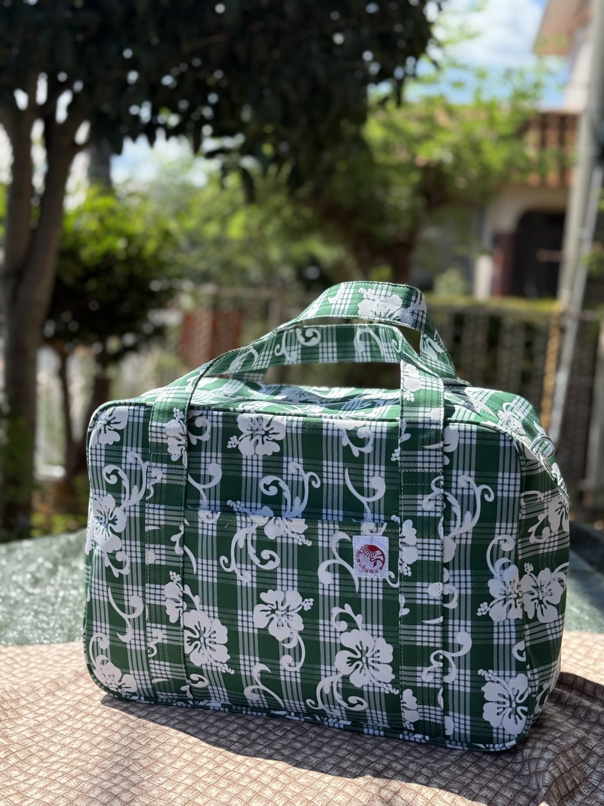 パラカXハイビスカス柄☆フルサイズ☆スーツケースサブボストンバッグ