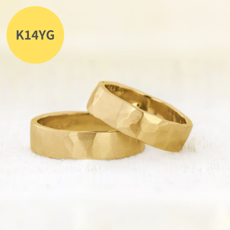 K14YGペアリング03 | 手づくり結婚指輪・婚約指輪ならringram（リング