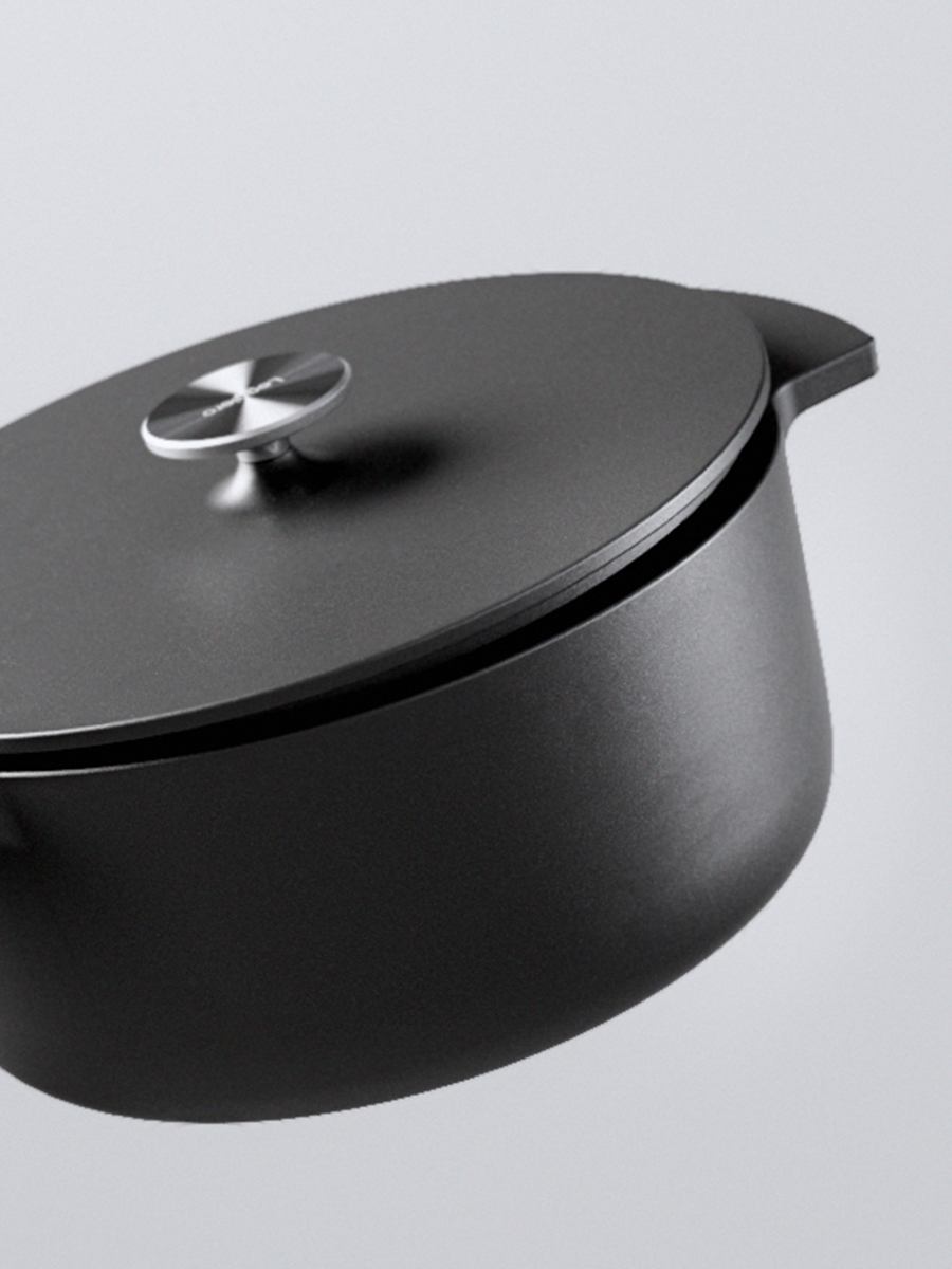 Black 22cm ｜ Lineup ｜ リンナイの無水調理鍋 Leggiero by Rinnai