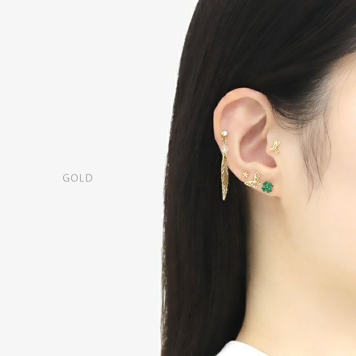 小鳥蛇羽のアニマルモチーフピアス｜ボディピアス凛【公式】