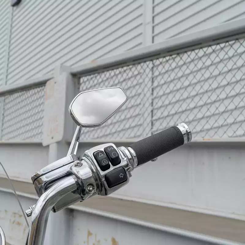 Arlen Ness® Mini Stocker® Forged Mirrors - CHROME - RickRak