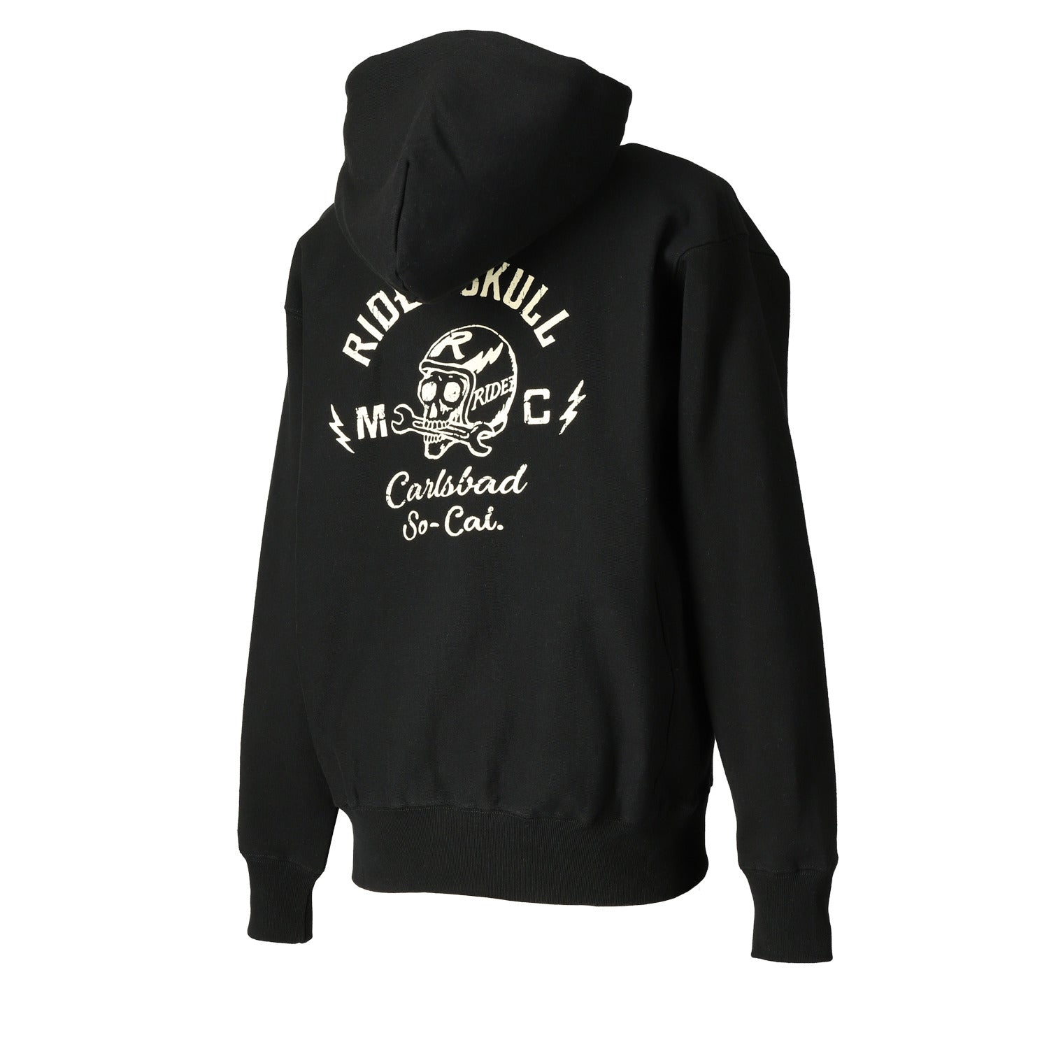 RIDEZ SKULL MC ZIP PARKA 12oz 厚手スカル ジップパーカー RHD04