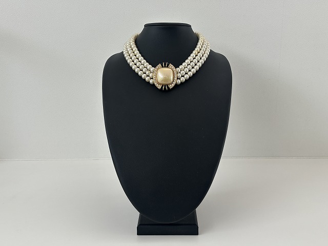 パール ラインストーン ネックレス USA ヴィンテージ