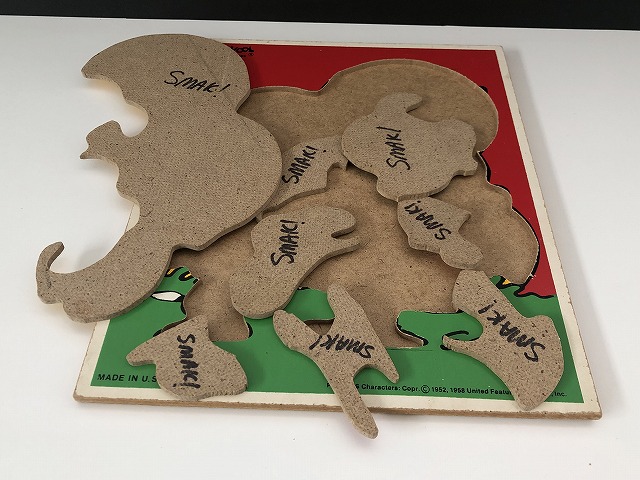 1970's スヌーピー ライナス PLAYSKOOL ウッドパズル ヴィンテージ