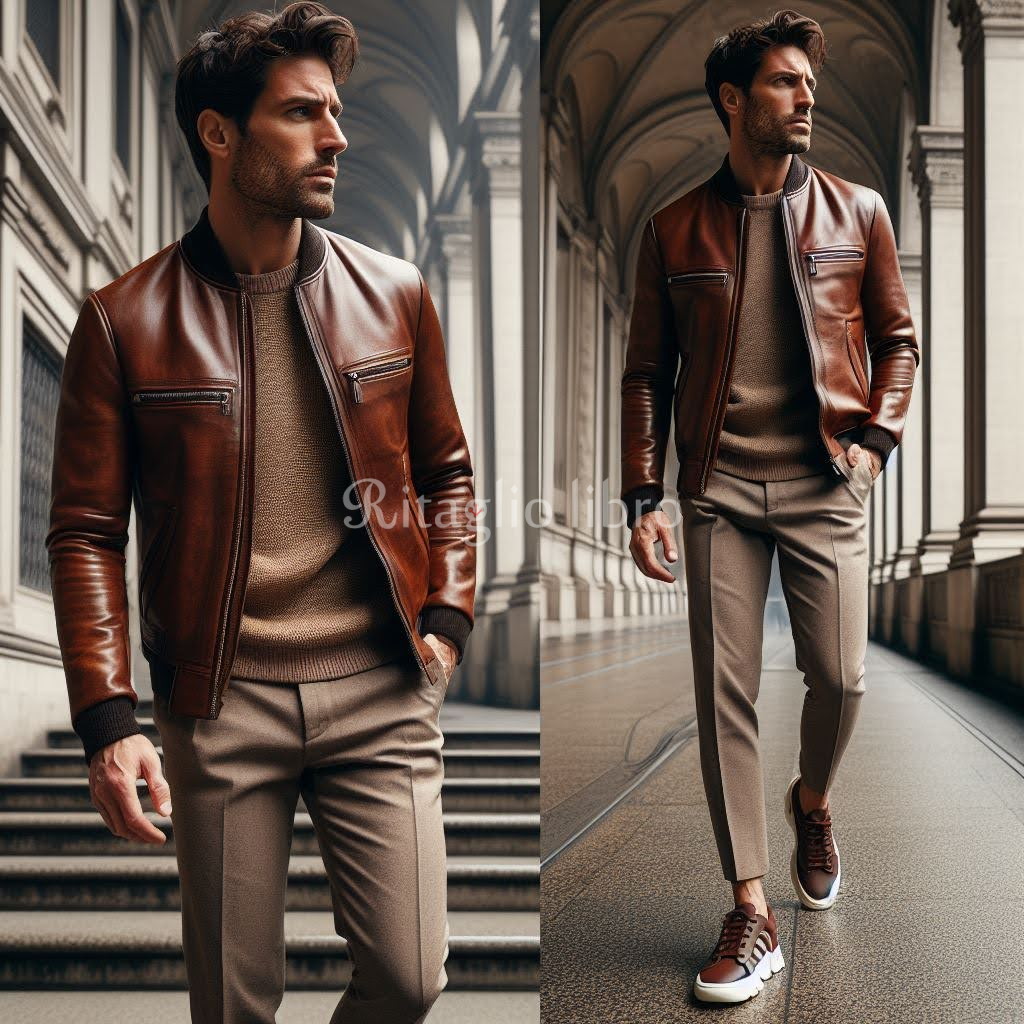 ブラウンレザーブルゾンで魅力的な大人コーデを実現｜おすすめ