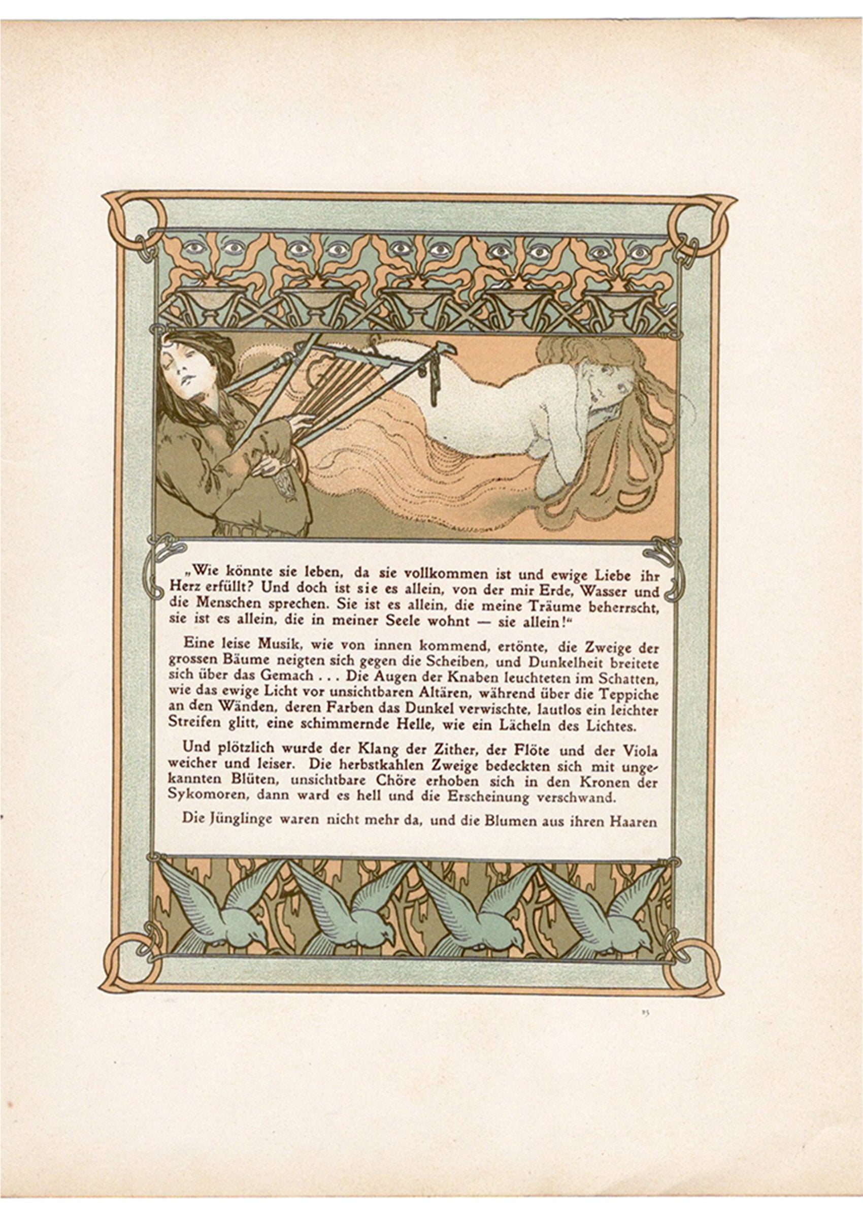 アルフォンス・ミュシャ『トリポリの姫君イルゼ』挿絵【第1部第2章