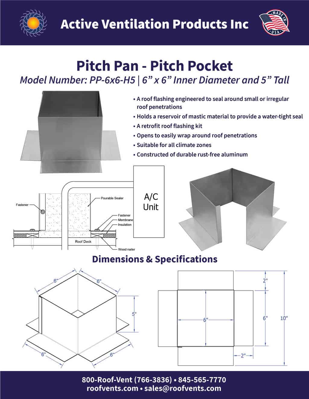 Open Pitch Pan - Pitch Pocket 6