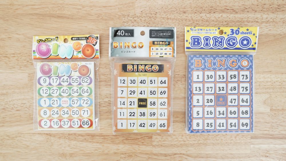 セリアの「ビンゴカード」を全部買ってみます【3種類】 | rooms19