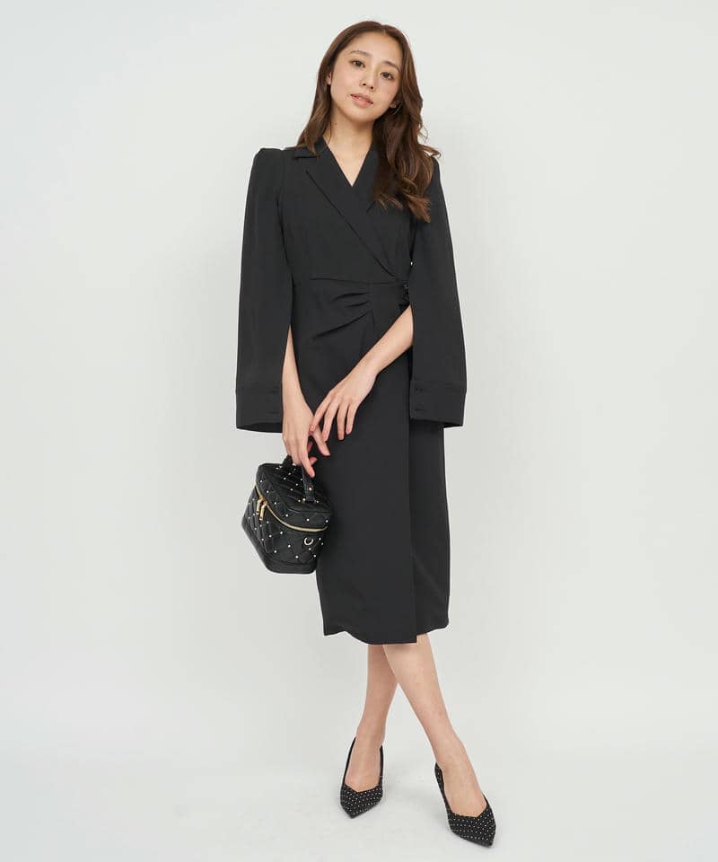 ウエストタックケープワンピース｜ROYAL PARTY ロイヤルパーティー