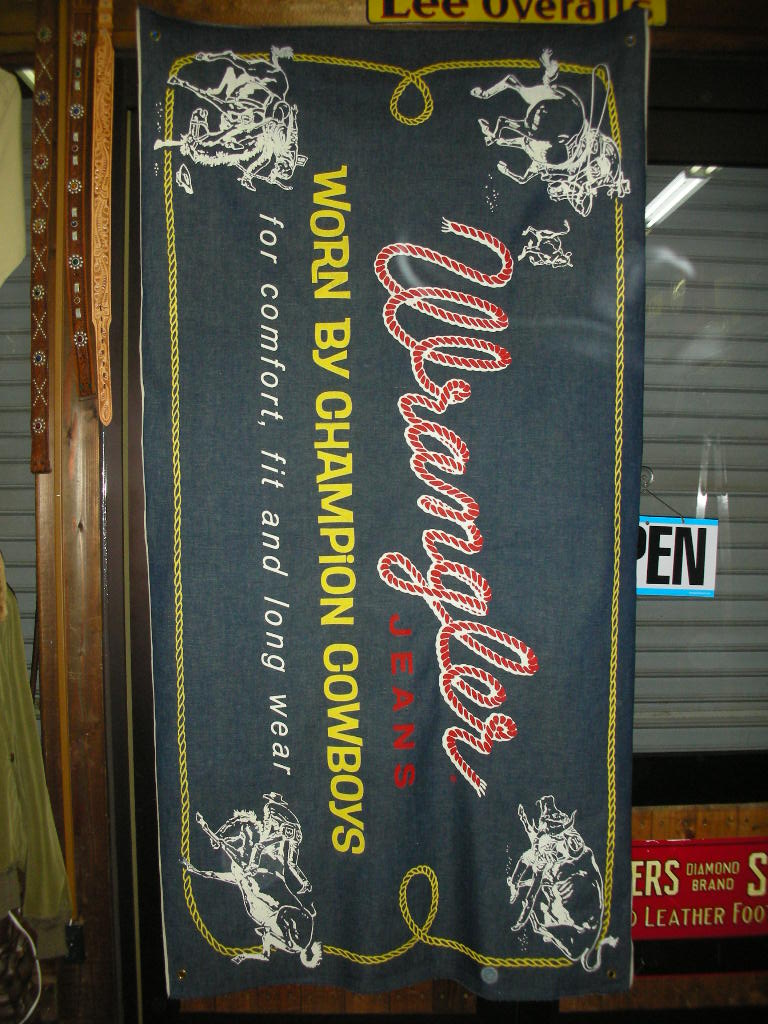 1960'S〜 WRANGLER DENIM BANNER - ROCK-A-HULA Vintage Clothing