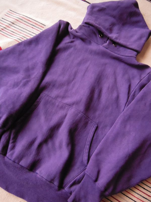 90S CHAMPIONリバースウィーブスウェットパーカー/紫/無地/M - ROCK-A