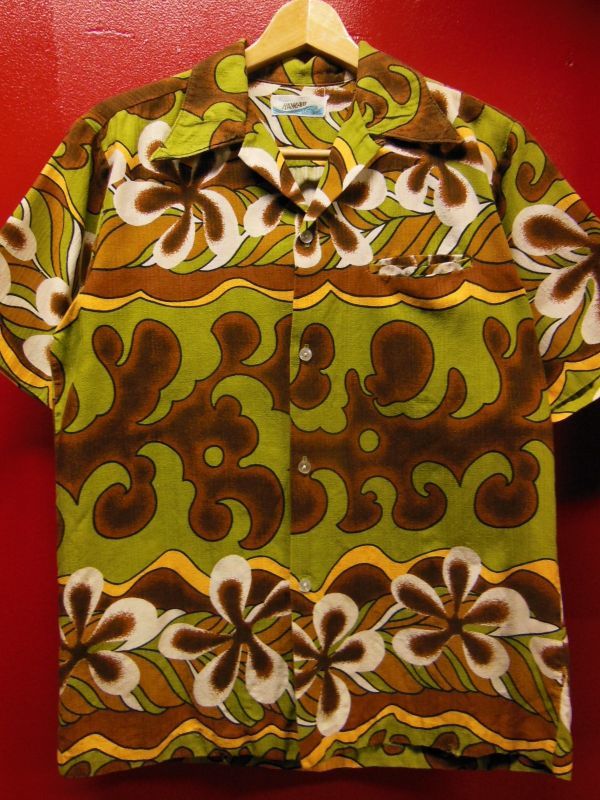 60S 米国製 ビンテージ PENNEYS HAWAII コットン ハワイアン アロハ