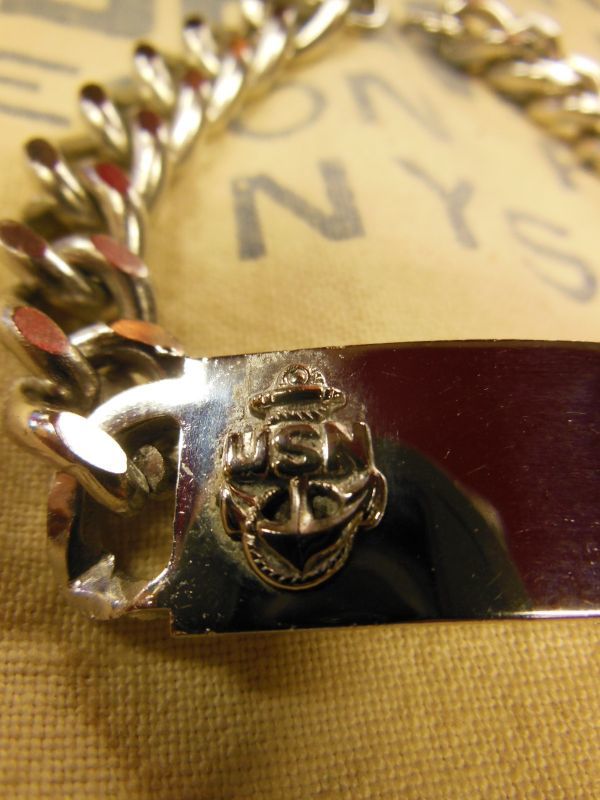 1950'S NOS USN U.S.NAVY MILITARY ID BRACELET/ビンテージ ID