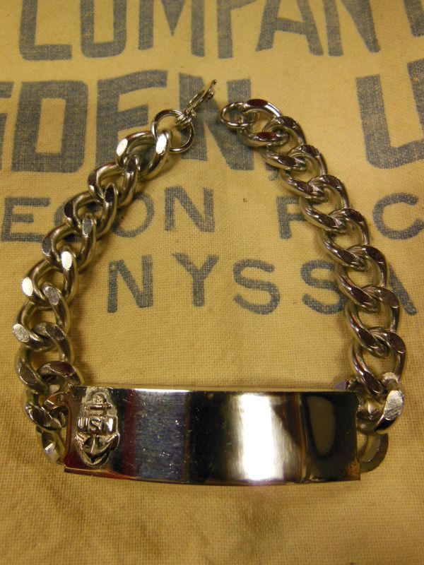 1950'S NOS USN U.S.NAVY MILITARY ID BRACELET/ビンテージ ID