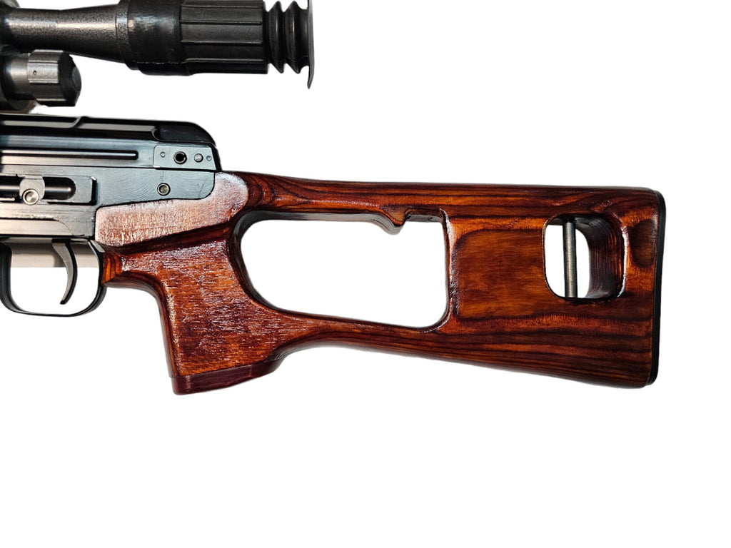 エアソフトシエン】 WE SVD用 合板ウッドストック＆ハンドガードキット