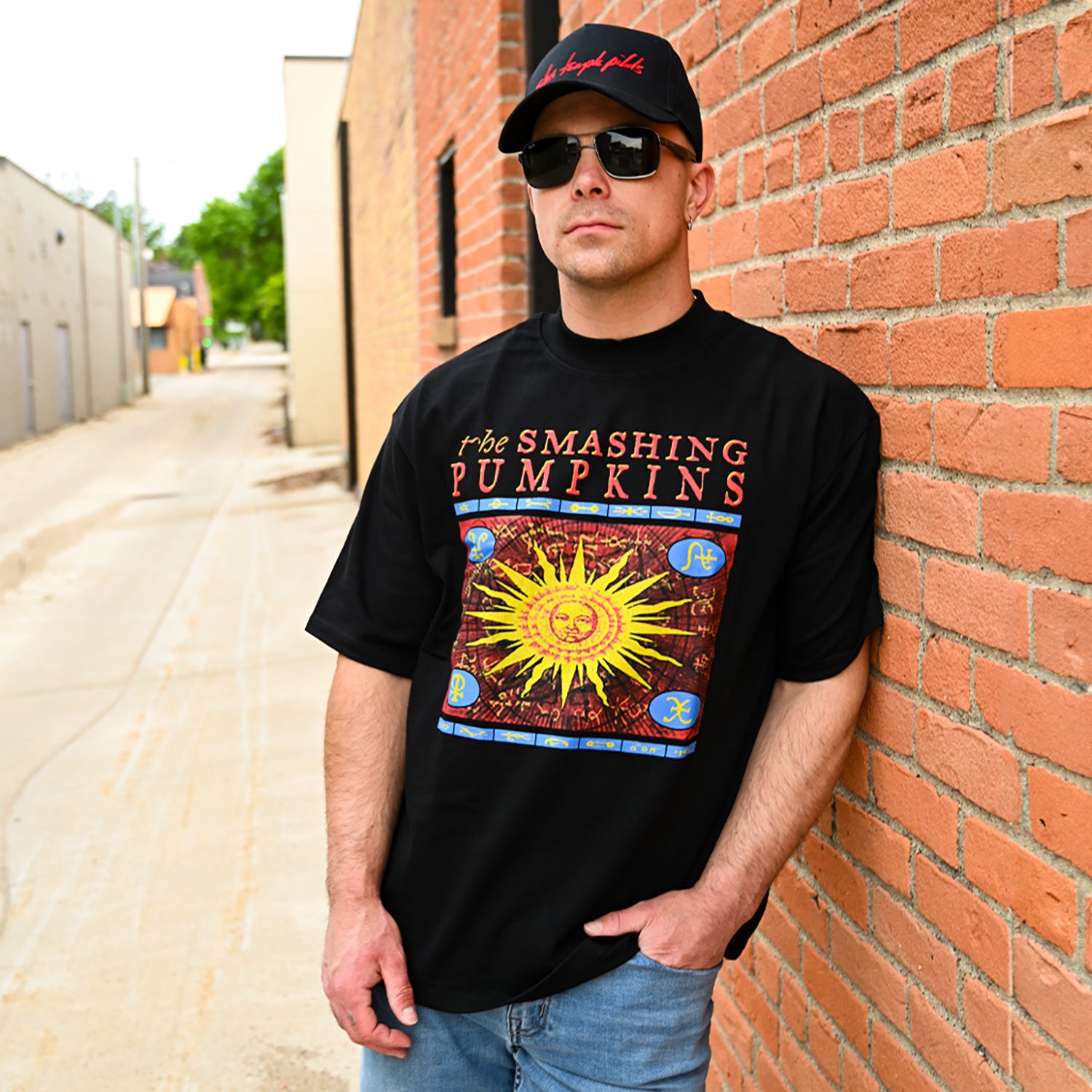 Smashing Pumpkins Sun Box Oversized Boxy Tee Vintage T-shirt