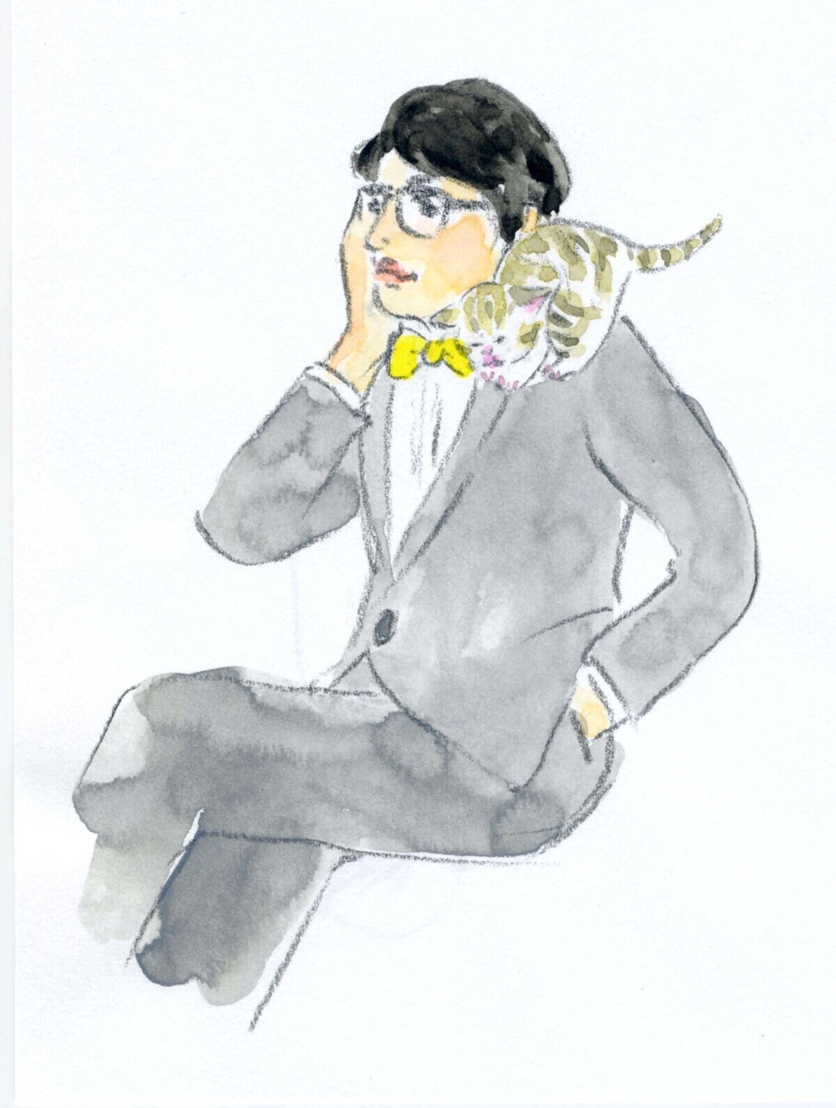 岡村靖幸が『きょうの猫村さん』作家とコラボ。ツアーグッズ等に登場