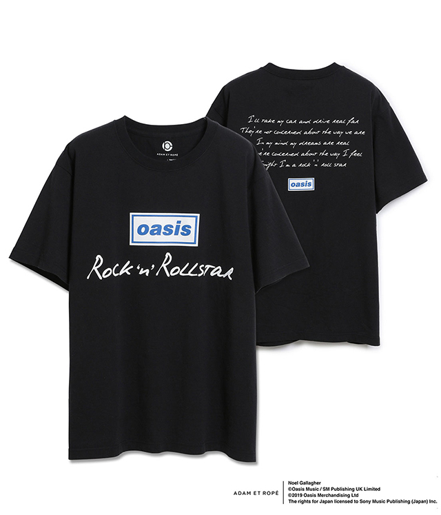 アダム エ ロペよりオアシスのリリックTシャツ新作が発売！ 公式として