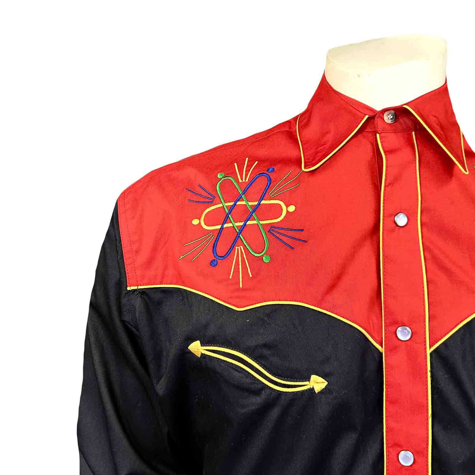 Rockmount Men's Atomic Cowboy Embroidered Western Shirt