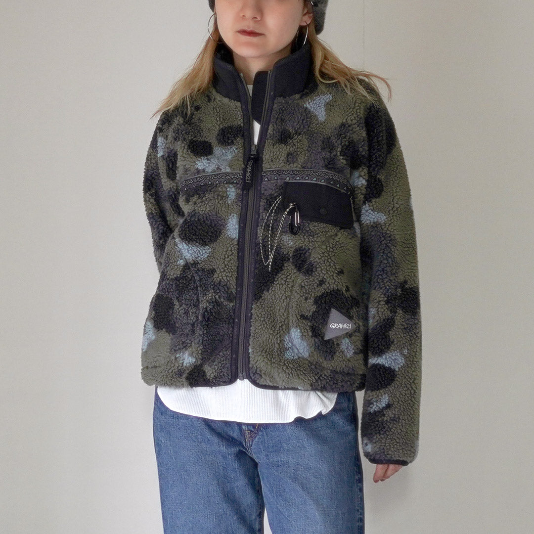 AND WANDER（アンドワンダー） グラミチ ジャガードテープ フリース