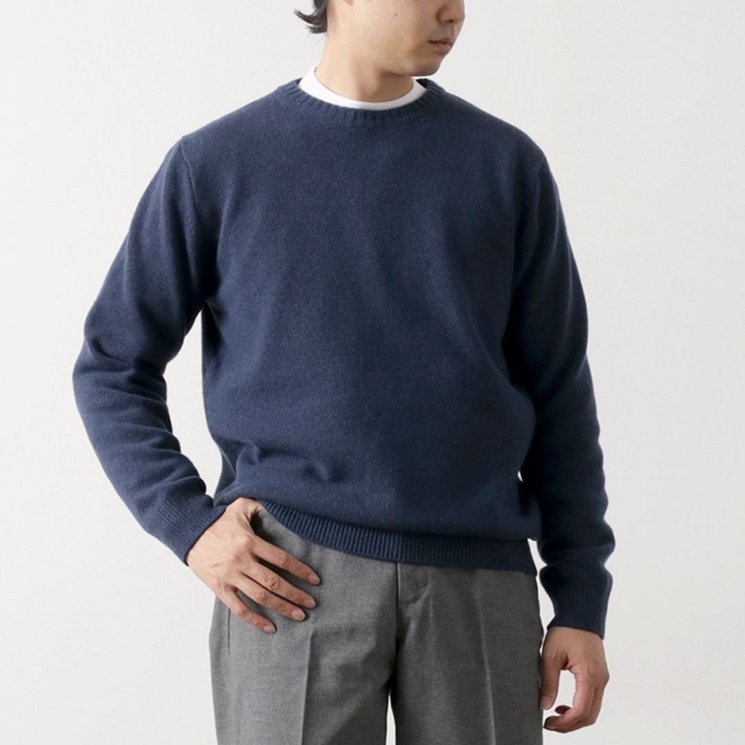 MOONCASTLE（ムーンキャッスル） カシミア シルク ラムウール クルー