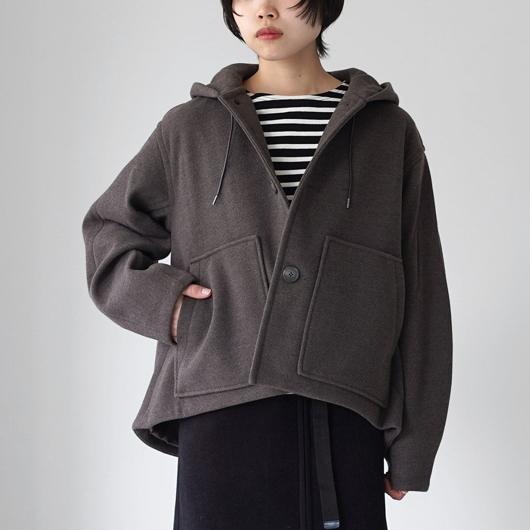 ORCIVAL（オーシバル） ウールライク フード ジャケット / レディース