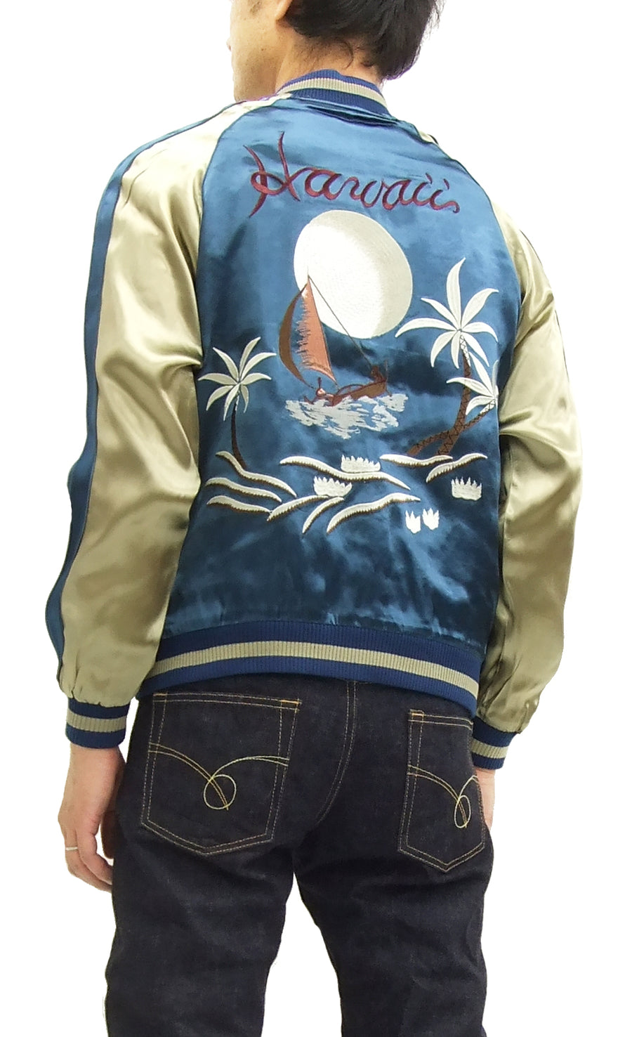 Japanesque Japanese Souvenir Jacket 3RSJ-026 Hawaii Men's Sukajan