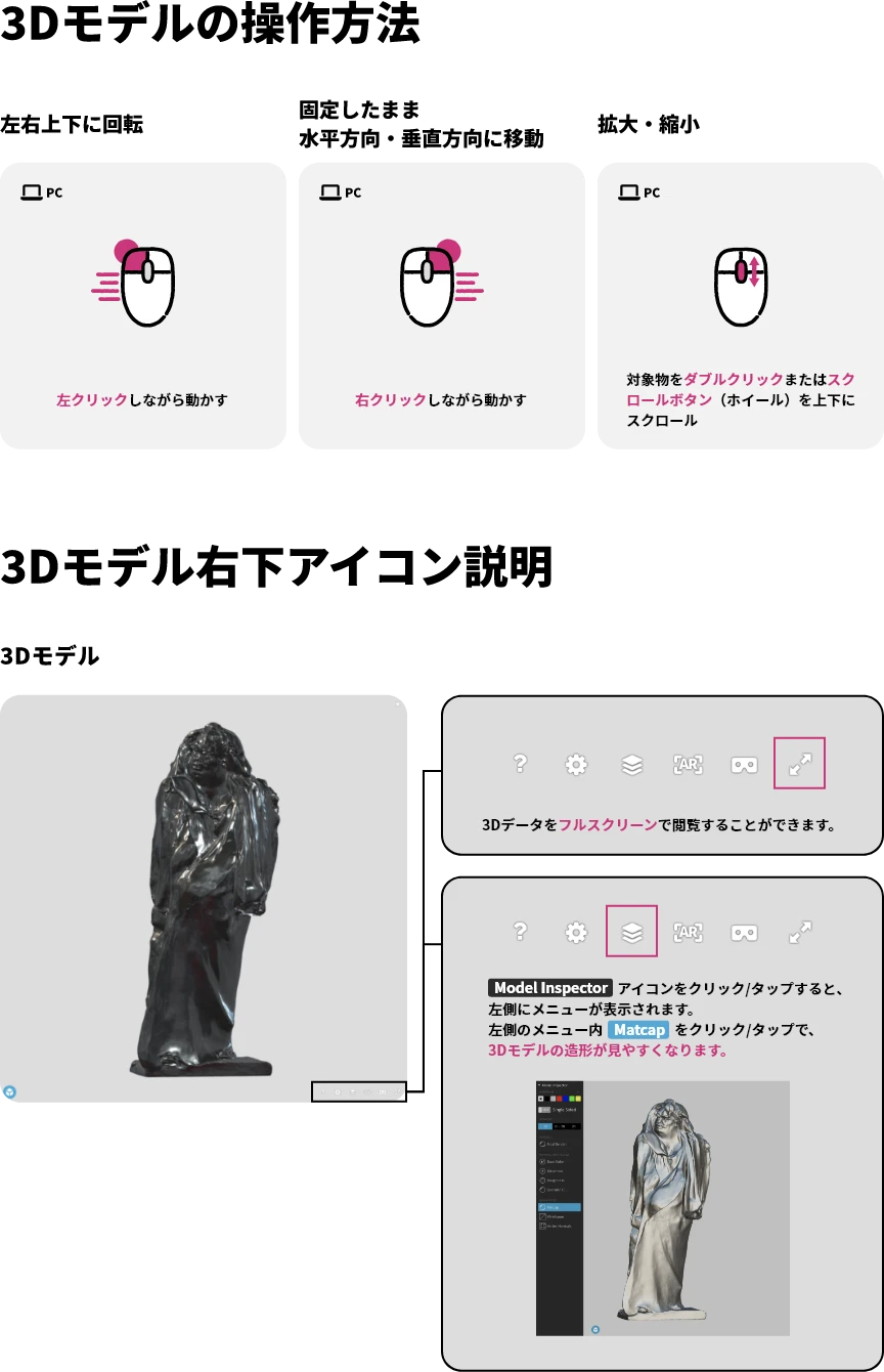 接吻｜みんなの3Dロダン図鑑