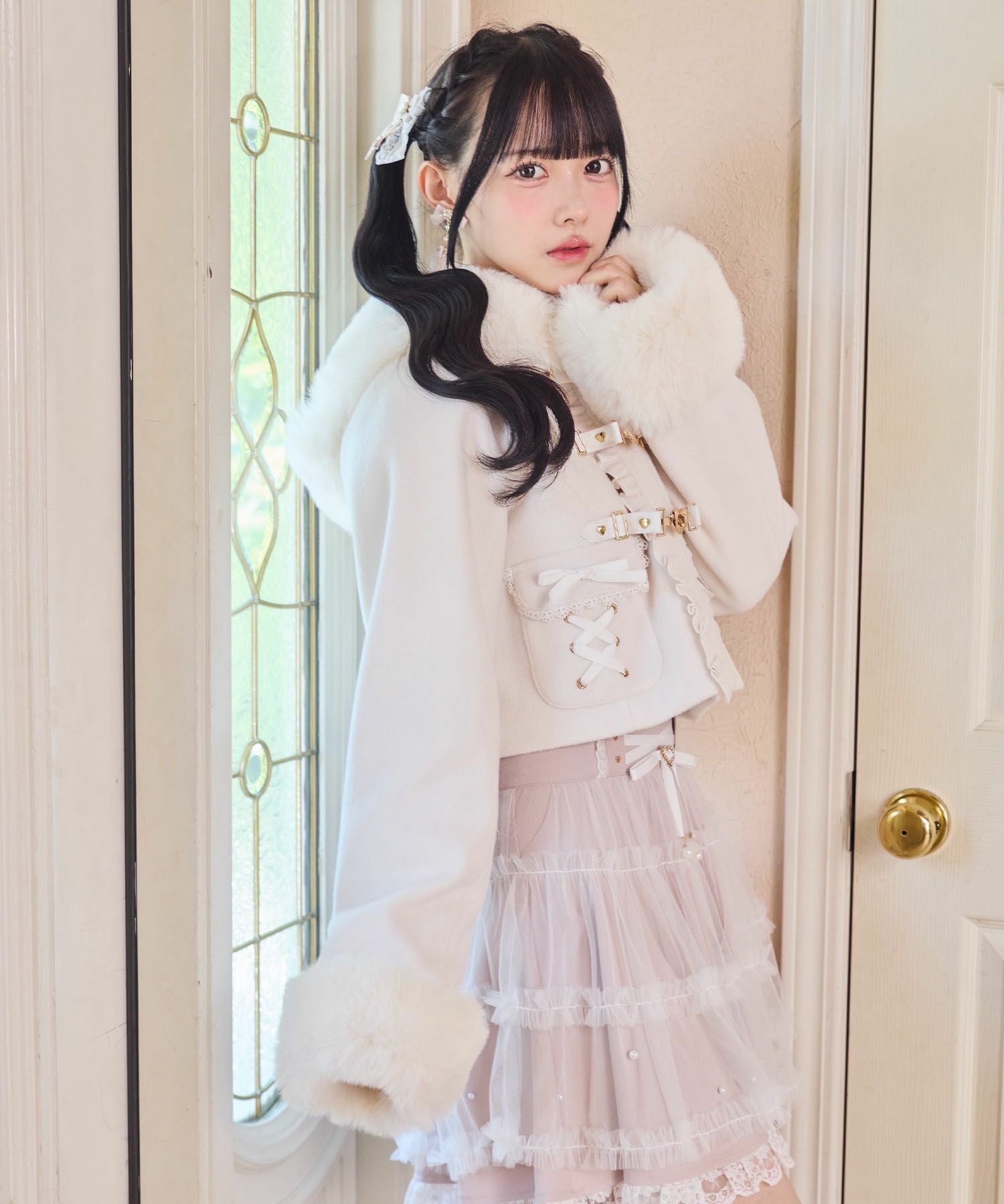 ハートバックルショートコート | Rlab store