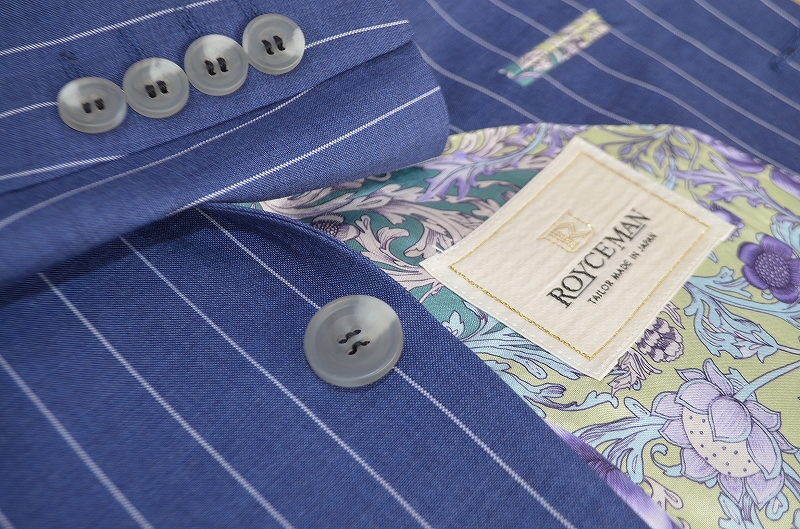 CANONICO】春夏向け/Super120's/青×白/ストライプ ｜ ロイスマン公式