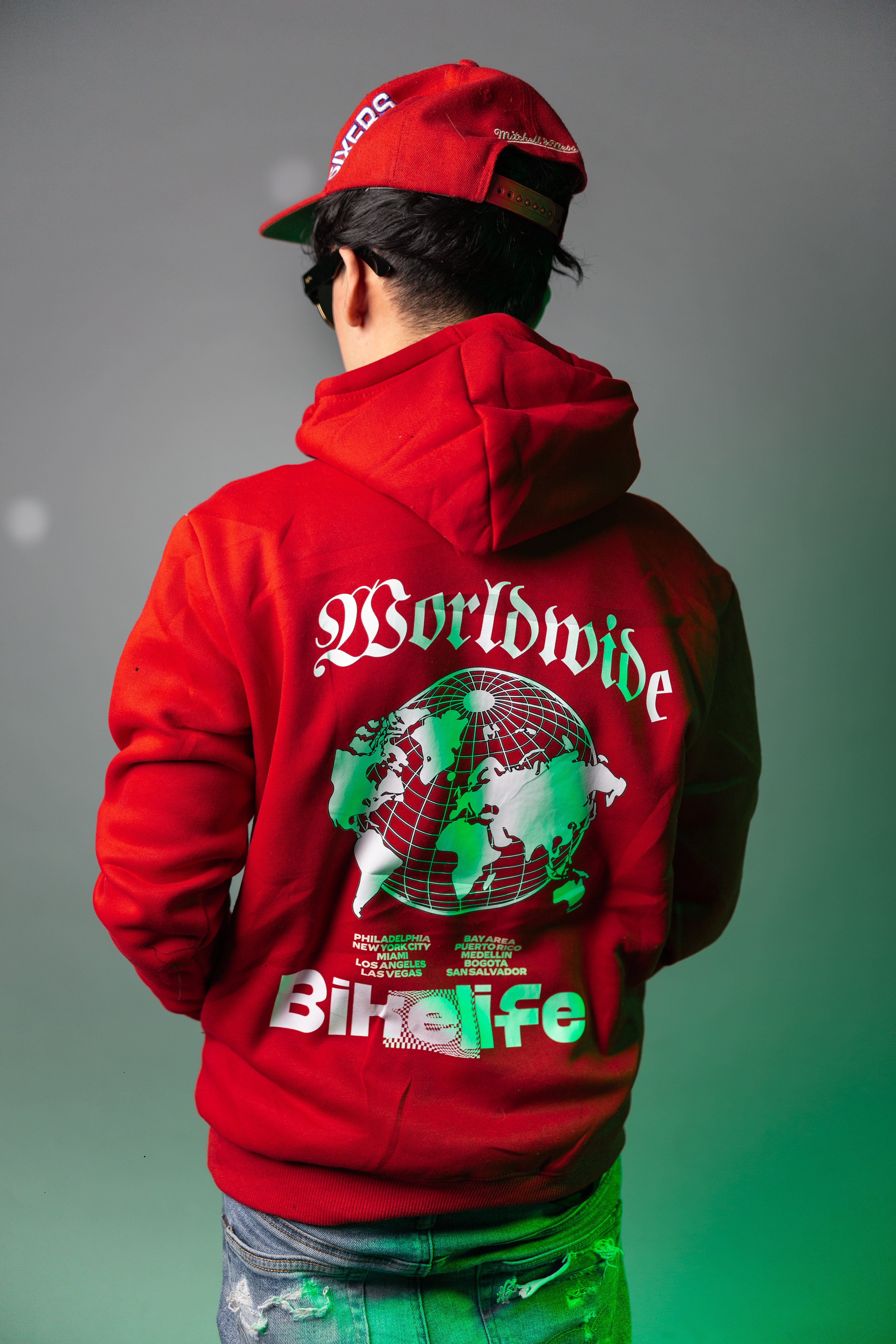 ピ*チ様 bicycle route to wake hoodie BICYCLE ROUTE WABS Hoodies