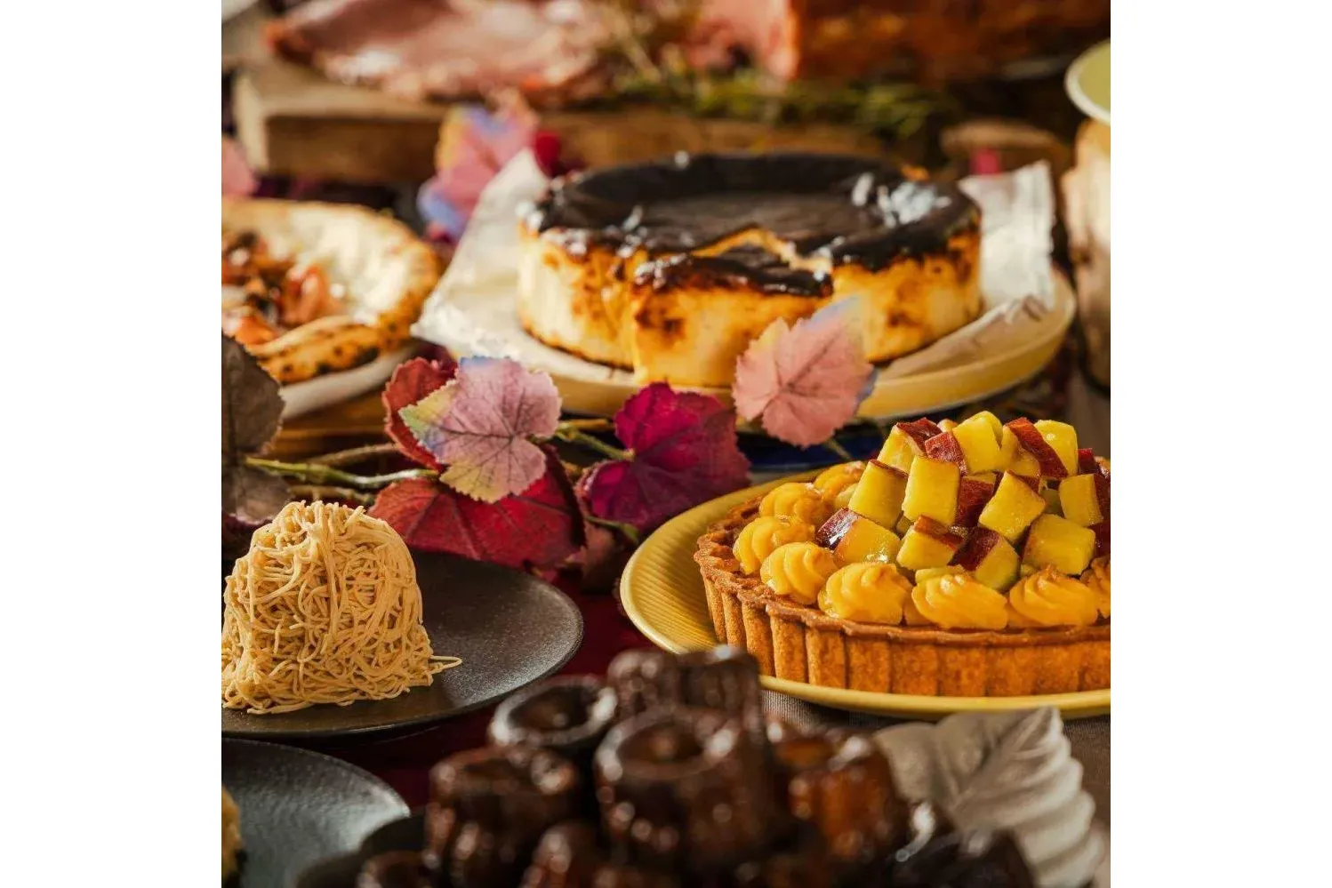 秋の味覚満載のデザートブッフェ付き】天婦羅御膳全6皿【XEX ATAGO