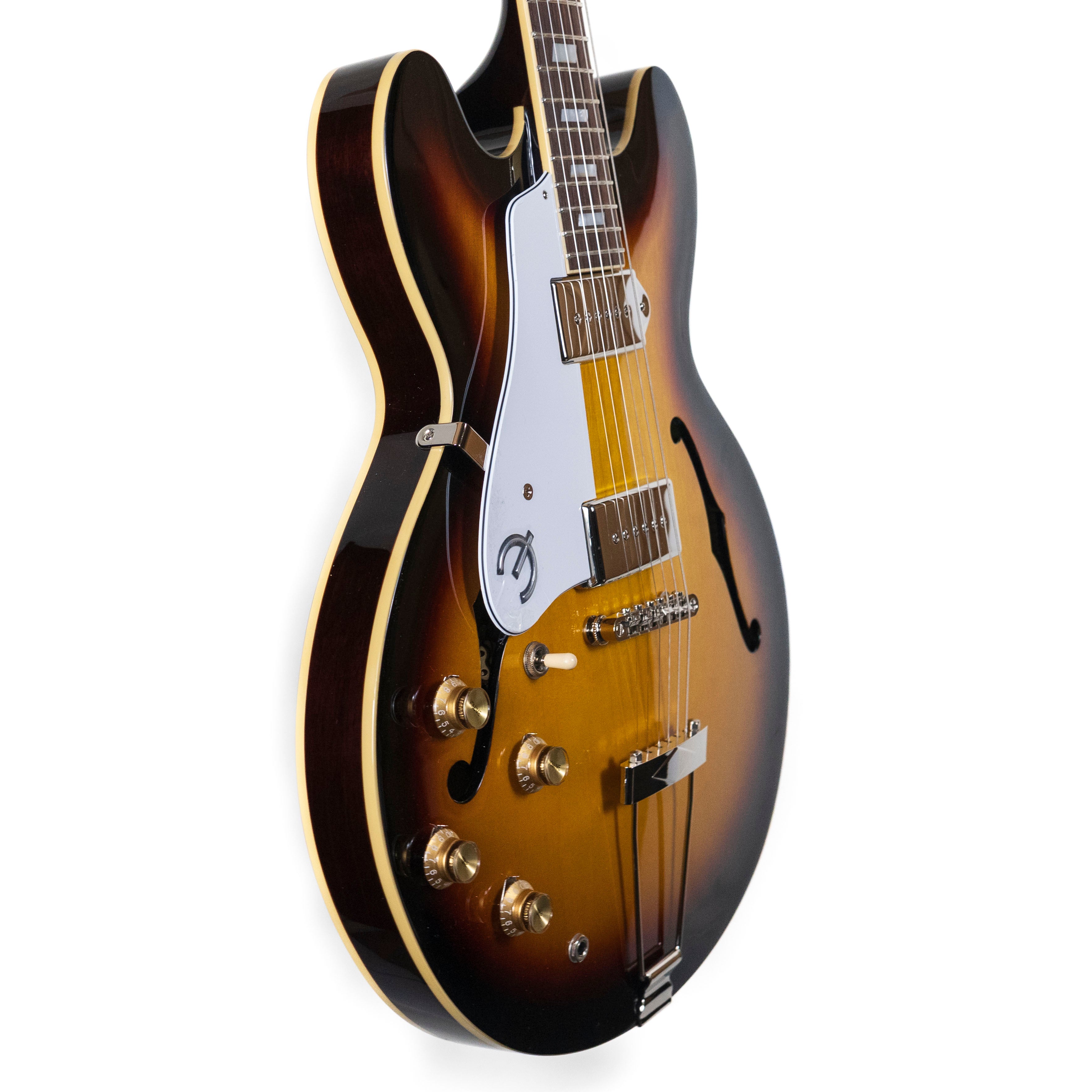 Epiphone Casino, (Left-handed) Vintage Sunburst — Rudy's Music