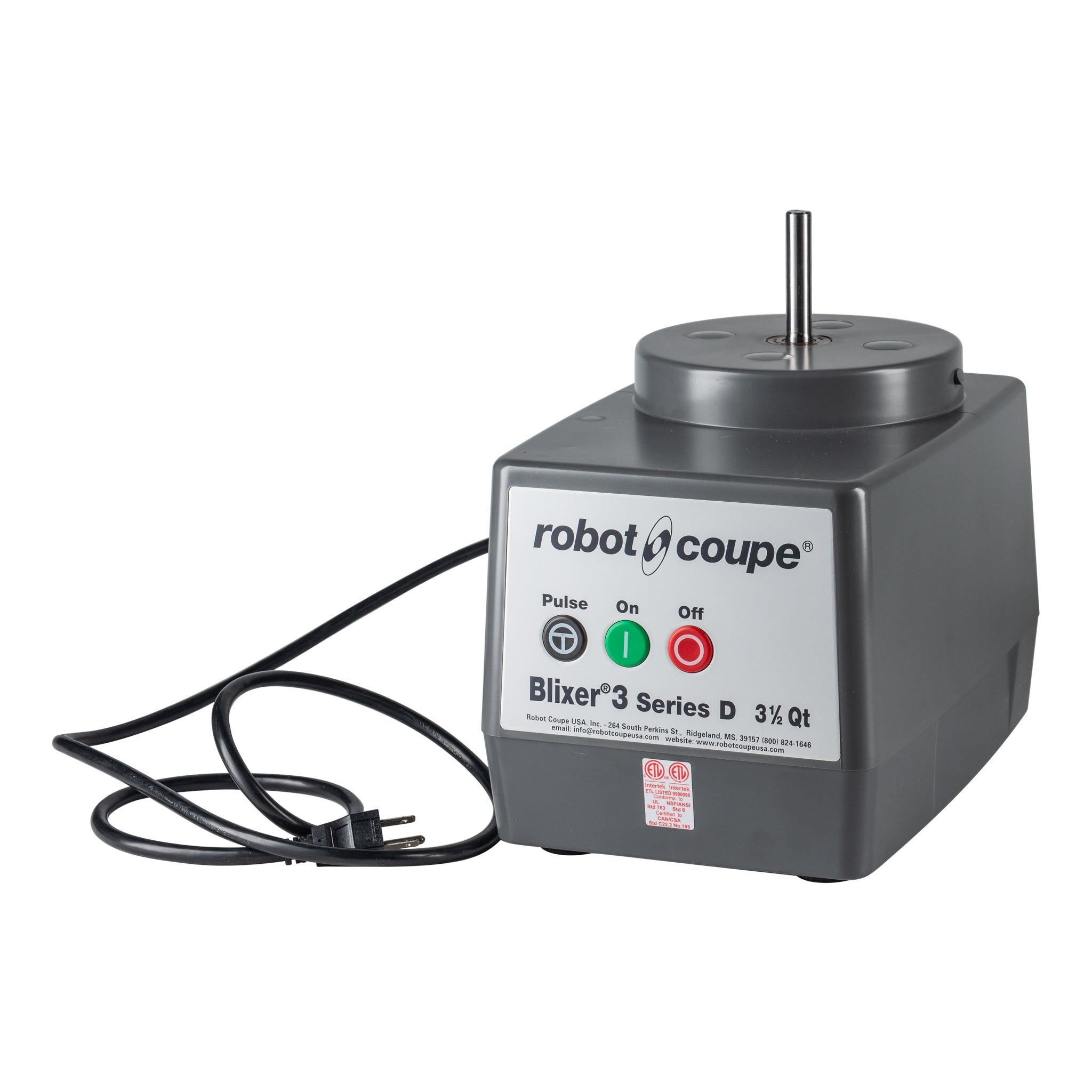 Robot Coupe Blixer 3 Food Processor, 3.7 qt Stainless Steel Bowl